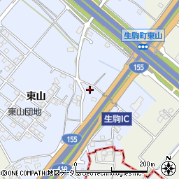 愛知県豊田市生駒町東山627周辺の地図