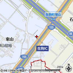 愛知県豊田市生駒町東山624周辺の地図