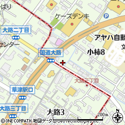 滋賀県民信用組合草津支店周辺の地図