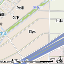 愛知県豊田市永覚町（砂入）周辺の地図