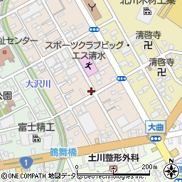 静岡県静岡市清水区西大曲町5-1周辺の地図