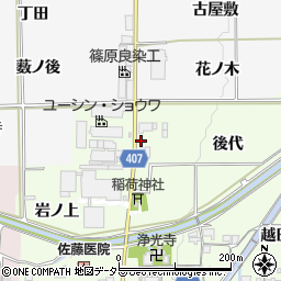 京都府亀岡市吉川町吉田後代周辺の地図