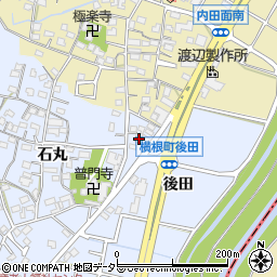 愛知県大府市横根町後田2周辺の地図