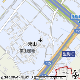 愛知県豊田市生駒町東山292周辺の地図
