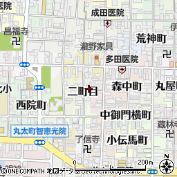 京都府京都市上京区二町目643周辺の地図