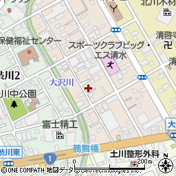 静岡県静岡市清水区西大曲町5-9周辺の地図