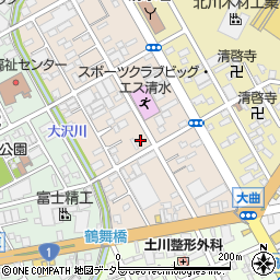 静岡県静岡市清水区西大曲町5-1-2周辺の地図