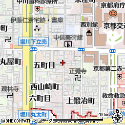 京都府京都市上京区西裏辻町周辺の地図