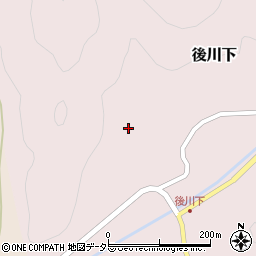 兵庫県丹波篠山市後川下18周辺の地図
