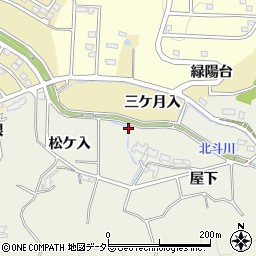 愛知県岡崎市奥山田町周辺の地図