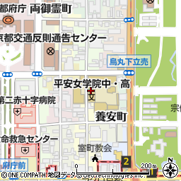 平安女学院中学校・高等学校　入学センター周辺の地図