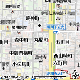 京都府京都市上京区丸屋町周辺の地図