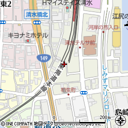 島崎町公園トイレ周辺の地図