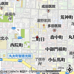 京都府京都市上京区二町目633-4周辺の地図
