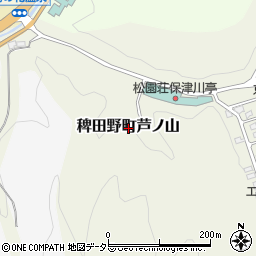 京都府亀岡市稗田野町芦ノ山周辺の地図