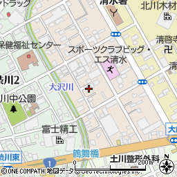 静岡県静岡市清水区西大曲町5-10周辺の地図