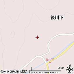 兵庫県丹波篠山市後川下257周辺の地図