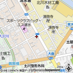 静岡県静岡市清水区西大曲町1-30周辺の地図