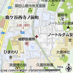 京都府京都市左京区鹿ケ谷桜谷町周辺の地図