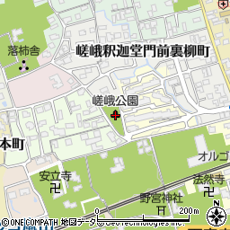 嵯峨公園周辺の地図