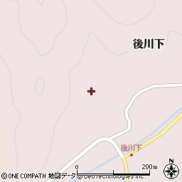兵庫県丹波篠山市後川下245周辺の地図
