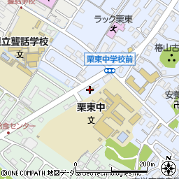ファミリーマート栗東中学校前店周辺の地図