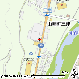 兵庫県宍粟市山崎町三津215周辺の地図