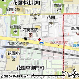 京都中央信用金庫花園支店周辺の地図