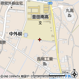 愛知県豊田市若林東町（中外根）周辺の地図
