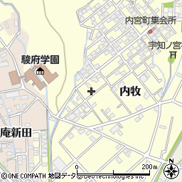 静岡県静岡市葵区内牧152周辺の地図