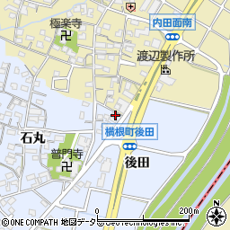愛知県大府市横根町後田25周辺の地図