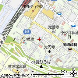 草津大路郵便局周辺の地図