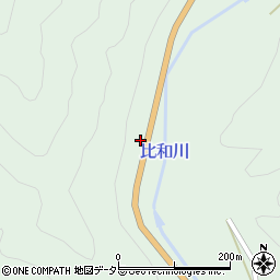 広島県庄原市比和町森脇636周辺の地図