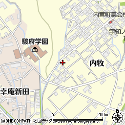静岡県静岡市葵区内牧153周辺の地図
