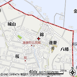 愛知県知立市逢妻町錦周辺の地図