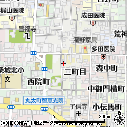 京都府京都市上京区櫛笥町696周辺の地図