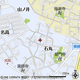 愛知県大府市横根町石丸60周辺の地図