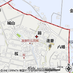 愛知県知立市逢妻町（錦）周辺の地図