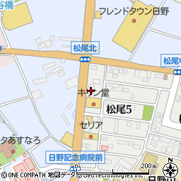 滋賀県蒲生郡日野町松尾5丁目6周辺の地図