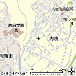静岡県静岡市葵区内牧152-14周辺の地図