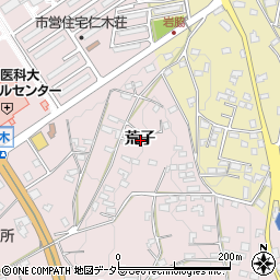 愛知県岡崎市仁木町荒子周辺の地図
