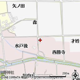 京都府亀岡市稗田野町佐伯西勝寺周辺の地図