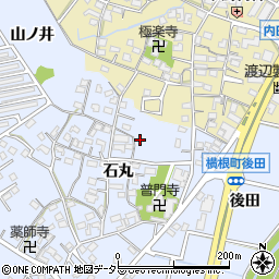 愛知県大府市横根町石丸124周辺の地図