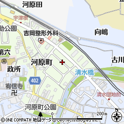 京都府亀岡市河原町周辺の地図