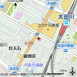 愛知県東海市大田町蟹田38周辺の地図