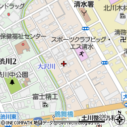 静岡県静岡市清水区西大曲町5-13周辺の地図