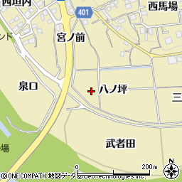 京都府亀岡市保津町（八ノ坪）周辺の地図