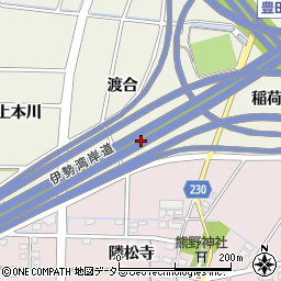 愛知県豊田市鴛鴨町渡合周辺の地図