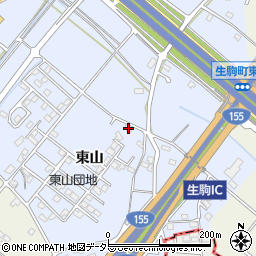 愛知県豊田市生駒町東山670周辺の地図
