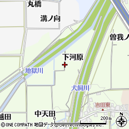 京都府亀岡市吉川町吉田下河原周辺の地図